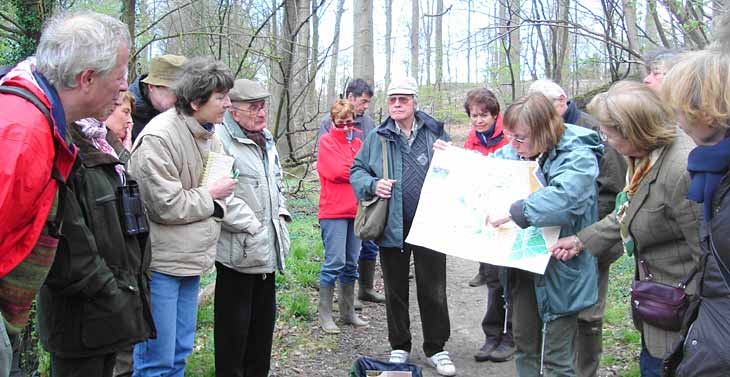 Élisabeth FAUVILLE, lors de la visite guidée
